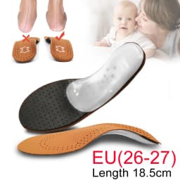 Leather Orthotic Insole For Flat Feet Arch Support Orthopedic Shoes Sole Insoles For Feet Men's Shoes Women Children O/X Leg Pad