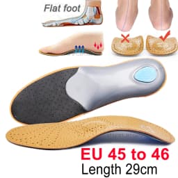 Leather Orthotic Insole For Flat Feet Arch Support Orthopedic Shoes Sole Insoles For Feet Men's Shoes Women Children O/X Leg Pad