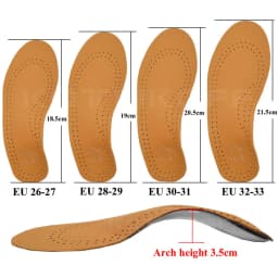 Leather Orthotic Insole For Flat Feet Arch Support Orthopedic Shoes Sole Insoles For Feet Men's Shoes Women Children O/X Leg Pad