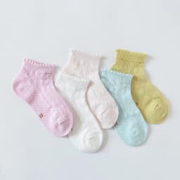 5Pairs/lot Baby Socks Summer Spring Thin Mesh Cotton Kids Socks Lovely Girls Lace Socks Colorful Children Socks