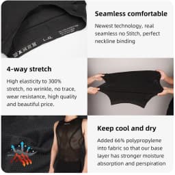 DAREVIE Cycling First Layer Man Small Size Compression Seamless Women Bicycle Cycling Inner Sports Undershirt Bike Base Layer