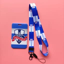 Chile Football Team Card Holder Neck Strap Students Name Card Case Lanyard Child Visit Door Identity Credit Badge Cards Cover