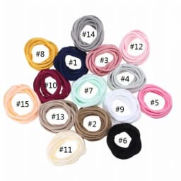 20Pcs/Lot Baby Girl DIY Nylon Headbands Soft Traceless Stretchy Headband for Children Hair Band Girl Elastic Hair Accessories