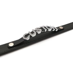 Goth Black PU Leather Customized Name Necklaces Sexy Letters Collar Choker Personalized Cosplay Custom Chocker Jewelry Gift