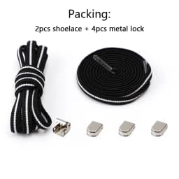 Shoelaces for Sneakers No Tie Elastic Shoe Laces One Size Fits All Adult and Kids Shoes Shoelace Tieless Flat Expand Shoestrings