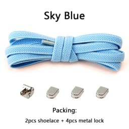 Shoelaces for Sneakers No Tie Elastic Shoe Laces One Size Fits All Adult and Kids Shoes Shoelace Tieless Flat Expand Shoestrings