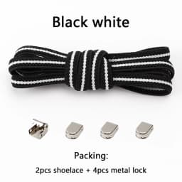 Shoelaces for Sneakers No Tie Elastic Shoe Laces One Size Fits All Adult and Kids Shoes Shoelace Tieless Flat Expand Shoestrings