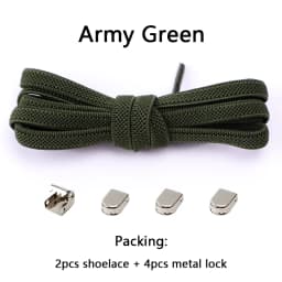 Shoelaces for Sneakers No Tie Elastic Shoe Laces One Size Fits All Adult and Kids Shoes Shoelace Tieless Flat Expand Shoestrings