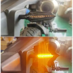 E24 Motorcycle Turn Signals Flowing Turn Signal Light 12LED Turn Signal Indicator Amber Light Blinker 12V M10 Approved E-Mark