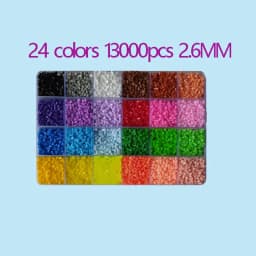 2.6mm Perler Hama Beads Set 3D Puzzle Iron Beads Toy Kids Creative Handmade Craft DIY Gift Fuse Beads Have Large Pegboard