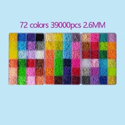 2.6mm Perler Hama Beads Set 3D Puzzle Iron Beads Toy Kids Creative Handmade Craft DIY Gift Fuse Beads Have Large Pegboard