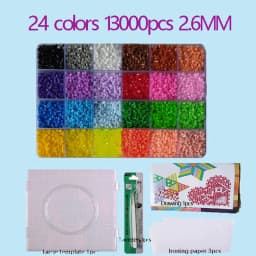 2.6mm Perler Hama Beads Set 3D Puzzle Iron Beads Toy Kids Creative Handmade Craft DIY Gift Fuse Beads Have Large Pegboard
