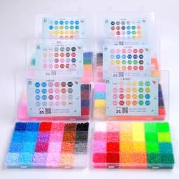 2.6mm Perler Hama Beads Set 3D Puzzle Iron Beads Toy Kids Creative Handmade Craft DIY Gift Fuse Beads Have Large Pegboard