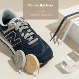Quality Classic Shoelaces for Sneakers Fabric Flat Shoe laces White Black Shoelace Elastic Laces Shoes 100/120/140/160CM Strings