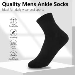 10/5/3MEN'S Mid-calf Socks Cotton Socks for All Seasons, Solid Colour and Versatile