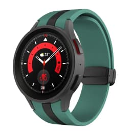 Original Silicone Strap for Samsung Galaxy Watch 5 Pro 45mm Watch 5 40mm 44mm Band Magnetic Buckle for Galaxy Watch 4/4 Classic
