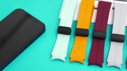 Original Silicone Strap for Samsung Galaxy Watch 5 Pro 45mm Watch 5 40mm 44mm Band Magnetic Buckle for Galaxy Watch 4/4 Classic