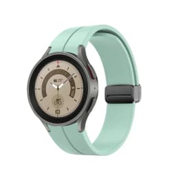Original Silicone Strap for Samsung Galaxy Watch 5 Pro 45mm Watch 5 40mm 44mm Band Magnetic Buckle for Galaxy Watch 4/4 Classic