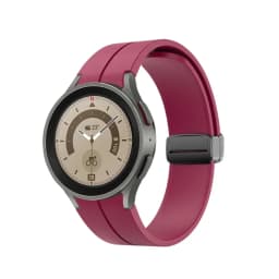 Original Silicone Strap for Samsung Galaxy Watch 5 Pro 45mm Watch 5 40mm 44mm Band Magnetic Buckle for Galaxy Watch 4/4 Classic