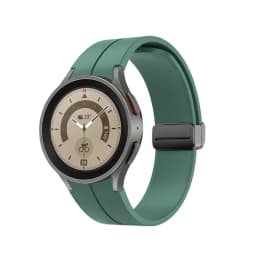 Original Silicone Strap for Samsung Galaxy Watch 5 Pro 45mm Watch 5 40mm 44mm Band Magnetic Buckle for Galaxy Watch 4/4 Classic