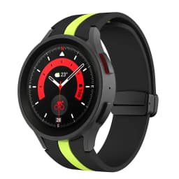 Original Silicone Strap for Samsung Galaxy Watch 5 Pro 45mm Watch 5 40mm 44mm Band Magnetic Buckle for Galaxy Watch 4/4 Classic