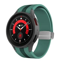 Original Silicone Strap for Samsung Galaxy Watch 5 Pro 45mm Watch 5 40mm 44mm Band Magnetic Buckle for Galaxy Watch 4/4 Classic