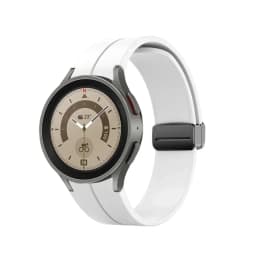 Original Silicone Strap for Samsung Galaxy Watch 5 Pro 45mm Watch 5 40mm 44mm Band Magnetic Buckle for Galaxy Watch 4/4 Classic
