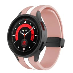Original Silicone Strap for Samsung Galaxy Watch 5 Pro 45mm Watch 5 40mm 44mm Band Magnetic Buckle for Galaxy Watch 4/4 Classic