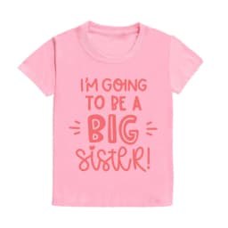 I'm Going To Be A Big Sister T-shirt Baby Announcement Big Sister Sibling Clothes Tops Toddler Rainbow Shirt Girl Kids Clothing
