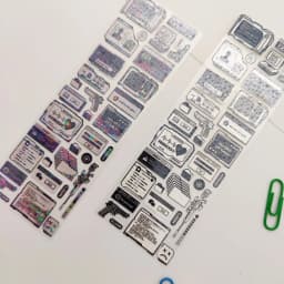 SKYSONIC Dark Style 6pcs/4pcs/2pc Full Set Series Decorative Stickers Cool Kpop Idol Card Album Dialog Sticker Korean Stationery