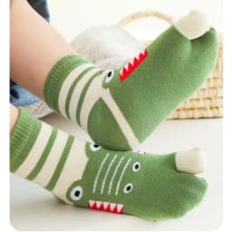 5 Pairs New Style Children Two Toed Tabi Socks for Kids Baby Boys Girls Student Cartoon Animal Cotton Soft Split Thumb Toe Socks