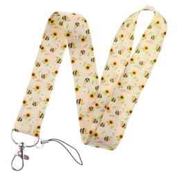 ER1851 Little Bee Neck Strap Lanyard For Keys ID Card Gym Phone Straps USB Badge Holder DIY Hang Rope Lariat Lanyard