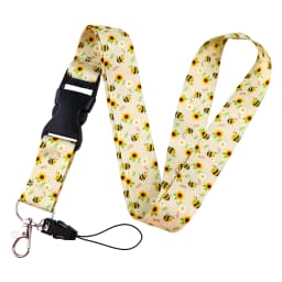 ER1851 Little Bee Neck Strap Lanyard For Keys ID Card Gym Phone Straps USB Badge Holder DIY Hang Rope Lariat Lanyard