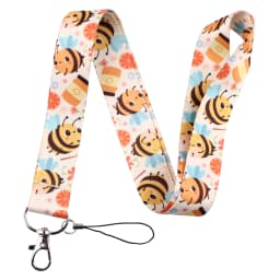 ER1851 Little Bee Neck Strap Lanyard For Keys ID Card Gym Phone Straps USB Badge Holder DIY Hang Rope Lariat Lanyard