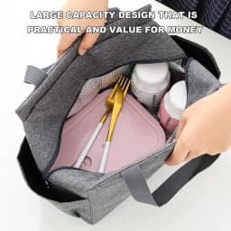 Insulated Lunch Bag Cooler Lunch Box Portable Insulated Canvas Bento Pack Thermal Food Picnic Rice Bag For Women Kids