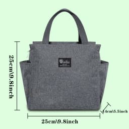 Insulated Lunch Bag Cooler Lunch Box Portable Insulated Canvas Bento Pack Thermal Food Picnic Rice Bag For Women Kids