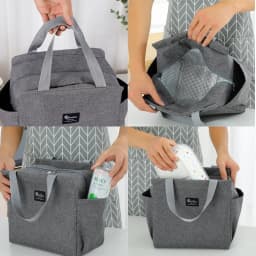 Insulated Lunch Bag Cooler Lunch Box Portable Insulated Canvas Bento Pack Thermal Food Picnic Rice Bag For Women Kids