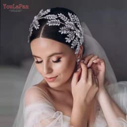 TOPQUEEN HP418 Fashion Bridal Headband Crystal Headwear Women Hair Accessories Rhinestone Bride Crown Wedding Pageant Headdress