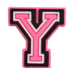 1-26Pcs PVC Pink English Letter Alphabet Sandals Shoe Charms Accessories Kids Designer Decoration DIY Backpack