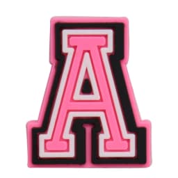 1-26Pcs PVC Pink English Letter Alphabet Sandals Shoe Charms Accessories Kids Designer Decoration DIY Backpack