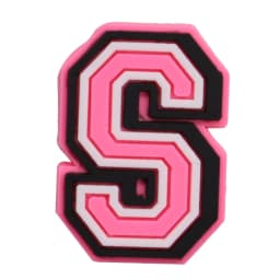 1-26Pcs PVC Pink English Letter Alphabet Sandals Shoe Charms Accessories Kids Designer Decoration DIY Backpack