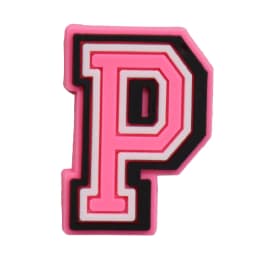 1-26Pcs PVC Pink English Letter Alphabet Sandals Shoe Charms Accessories Kids Designer Decoration DIY Backpack