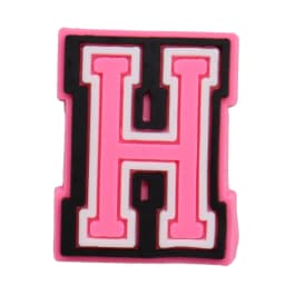 1-26Pcs PVC Pink English Letter Alphabet Sandals Shoe Charms Accessories Kids Designer Decoration DIY Backpack
