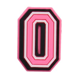 1-26Pcs PVC Pink English Letter Alphabet Sandals Shoe Charms Accessories Kids Designer Decoration DIY Backpack