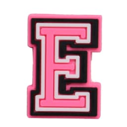 1-26Pcs PVC Pink English Letter Alphabet Sandals Shoe Charms Accessories Kids Designer Decoration DIY Backpack