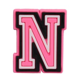 1-26Pcs PVC Pink English Letter Alphabet Sandals Shoe Charms Accessories Kids Designer Decoration DIY Backpack