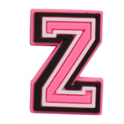 1-26Pcs PVC Pink English Letter Alphabet Sandals Shoe Charms Accessories Kids Designer Decoration DIY Backpack