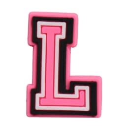 1-26Pcs PVC Pink English Letter Alphabet Sandals Shoe Charms Accessories Kids Designer Decoration DIY Backpack