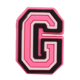 1-26Pcs PVC Pink English Letter Alphabet Sandals Shoe Charms Accessories Kids Designer Decoration DIY Backpack