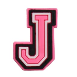 1-26Pcs PVC Pink English Letter Alphabet Sandals Shoe Charms Accessories Kids Designer Decoration DIY Backpack
